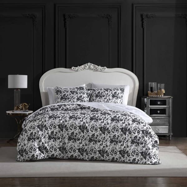 Betsey Johnson Betseys Toile Microfiber Duvet Cover Set