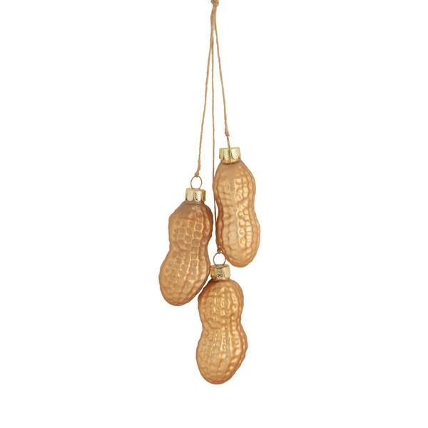 Northlight Seasonal Peanut Cluster Glass Christmas Ornament - image 