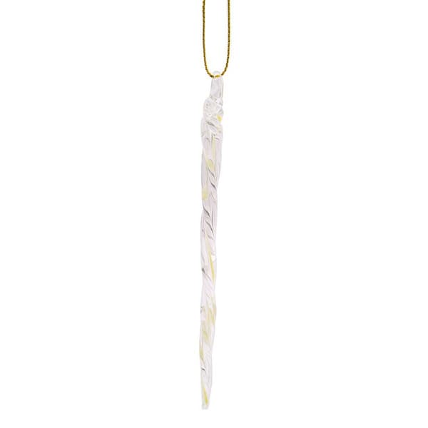 Kurt Adler Glass Glow-in-the-Dark Icicle Ornament - Set of 24