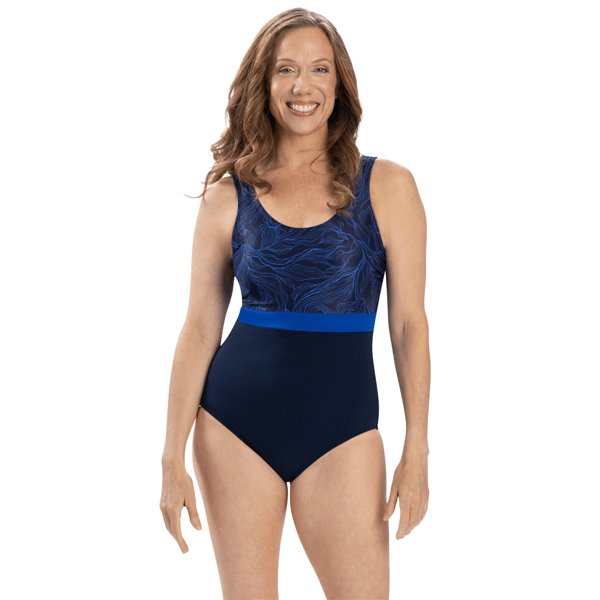 Womens Dolfin(R) Aquashape Namaste Scoop Back One Piece Swimsuit - image 