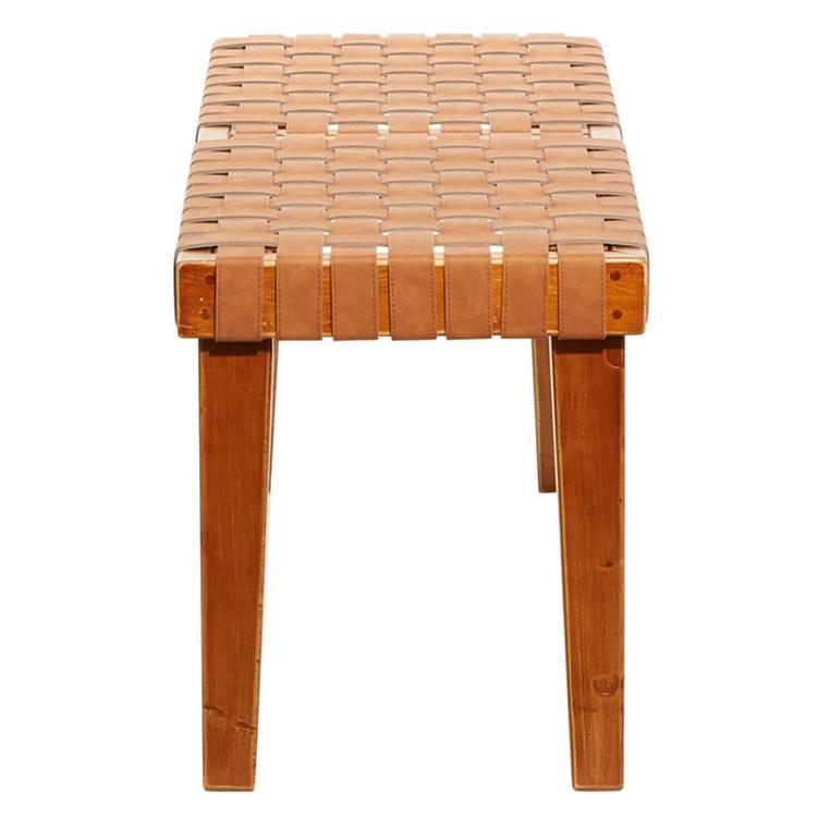 9th & Pike® Rustic Brown Wood Entryway Bench