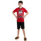Boys &#40;8-16&#41; Tuff Guys 2pc. Game Over Pajama Top & Short Set - Red - image 1