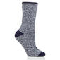 Womens Heat Holders(R) Lite Twist Crew Socks - Navy - image 1