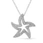 Haus of Brilliance Diamond Accent Starfish Pendant Necklace - image 1