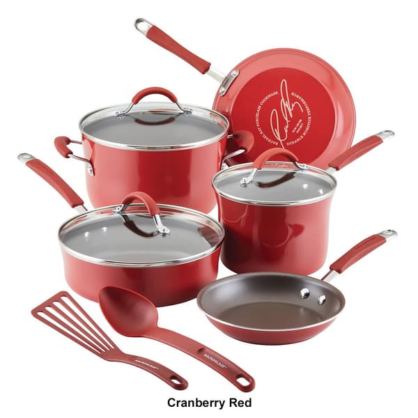 Rachael Ray 10pc. Cucina Porcelain Enamel Nonstick Cookware Set