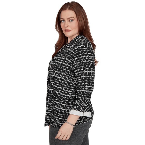 Womens Alfred Dunner Dinner Theater Two in One Top Blouse