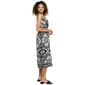 Juniors Angie Twist Front Keyhole Scarf Print Midi Slip Dress - image 4