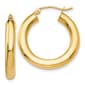 Gold Classics(tm) 14kt. Gold 4mm Thick Hoop Earrings - image 1