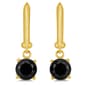 Gemstone Classics™ Black Spinel Dangle Earrings - image 2