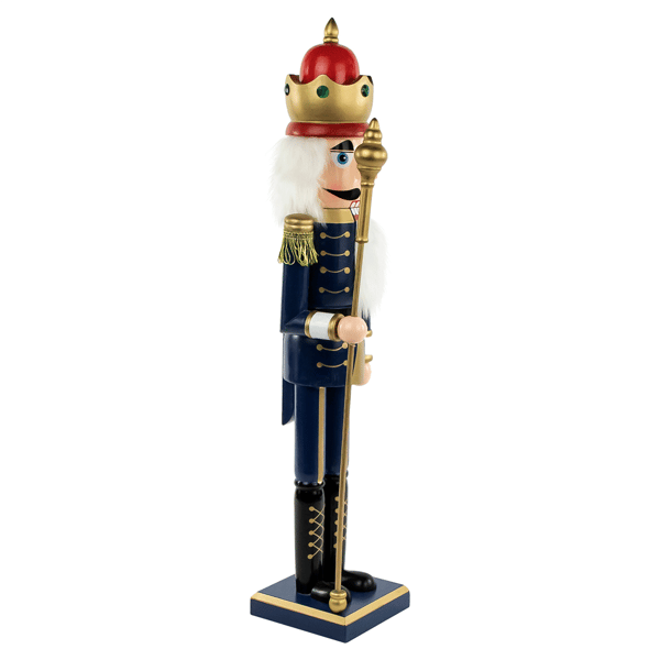 Northlight Blue & Gold Christmas Nutcracker King with Scepter