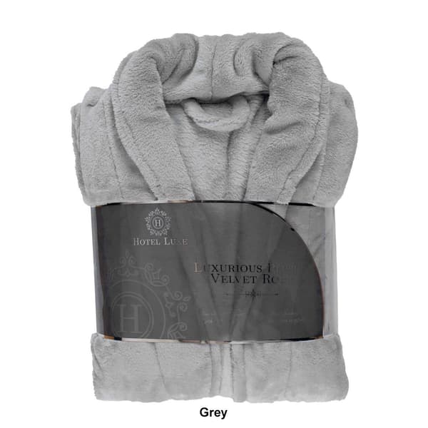 Womens Hotel Luxe Plush Velvet Robe
