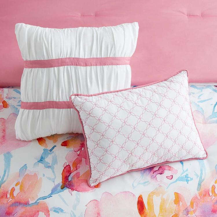 Sweet Home Collection Melrose 7pc. Floral Bed In A Bag Comforter