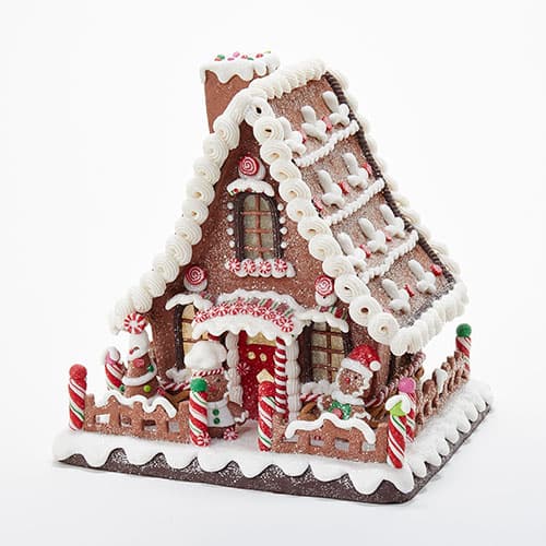 Kurt S. Adler 10in. Gingerbread House Table Topper - image 