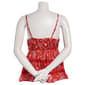 Juniors Angie Print Paisley Crochet Insert Babydoll Tank Top - image 3