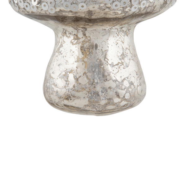 Northlight Sequined Mercury Glass Mushroom Christmas Ornament