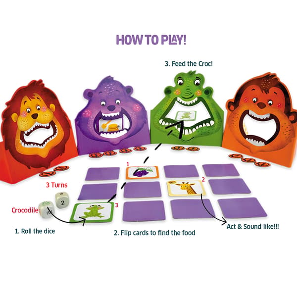 Chalk N Chuckles Hungrrry Four Memory Game