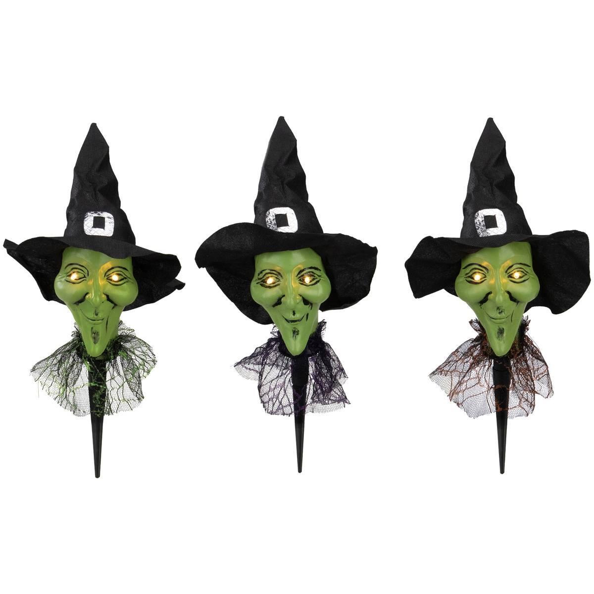 Northlight Seasonal 3ct. Smirking Witch Halloween Pathway...