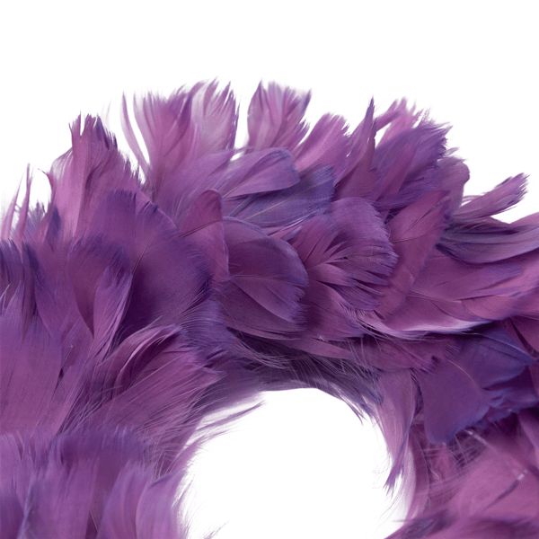 Northlight 10in. Layered Purple Feather Christmas Wreath