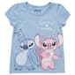 Girls (7-12) Disney Stitch & Angel Short Sleeve Graphic Tee - image 1