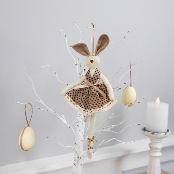 Northlight Seasonal Plush Ballerina Bunny Hanging Easter Décor
