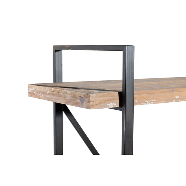 9th & Pike® Tall Industrial Black Metal Bookcase