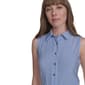 Womens Tommy Hilfiger Sleeveless Stripe Button Front Blouse - image 4