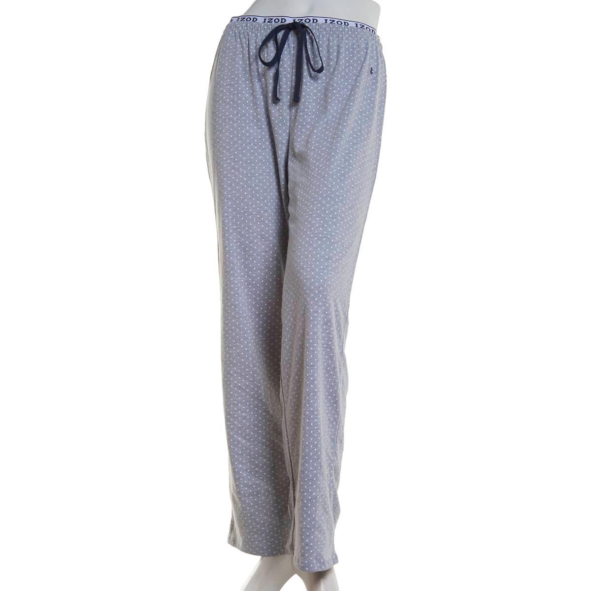 Womens IZOD® Dot Logo Waist Pajama Pants