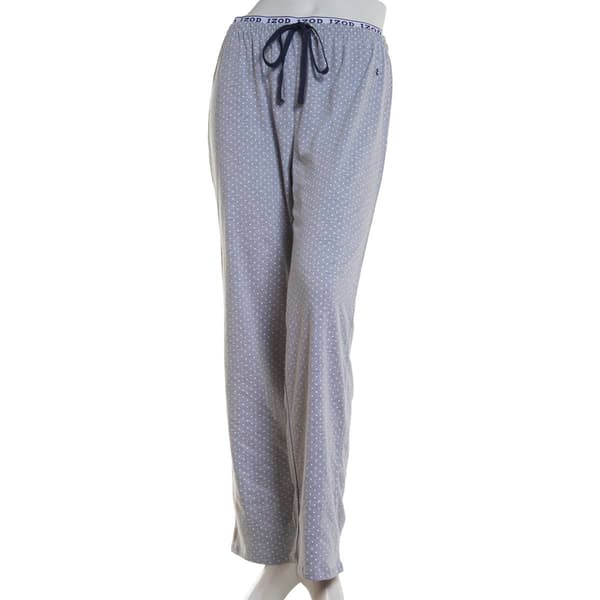 Womens IZOD&#40;R&#41; Dot Print Logo Waist Pajama Pants