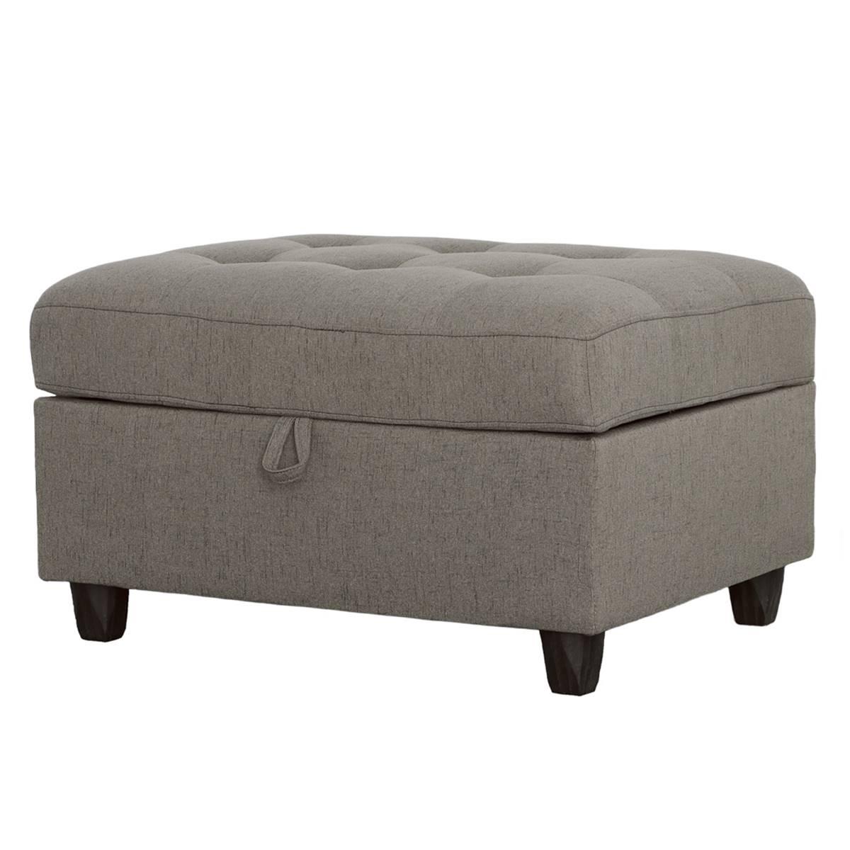 Coaster Stonenesse Tufted Storage Ottoman - Grey
