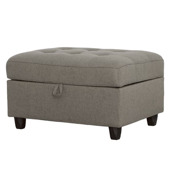 Coaster Stonenesse Tufted Storage Ottoman - Grey - image 