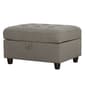 Coaster Stonenesse Tufted Storage Ottoman - Grey - image 1