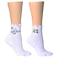 Womens Dr. Motion 2pk Snoopy Let Edge Compression Quarter Sock - image 1
