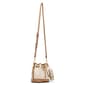 Anne Klein Graphic Tile Small Bucket Bag - Mink - image 5
