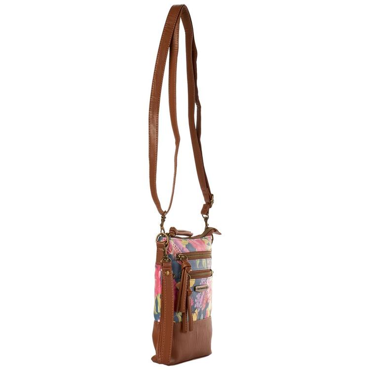 Stone Mountain Primo Floral North/South 3 Bagger - Denim/Tan