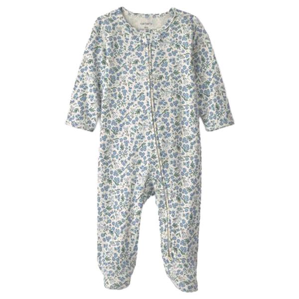 Baby Girl (NB-9M) Carter''s(R) Interlock Floral Sleeper - image 