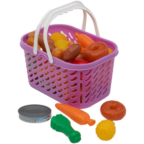 Gi-Go Toys Play Food Basket with 40 Pieces - image 