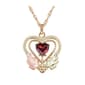 Black Hills Gold 10kt. Gold Double Heart Necklace - image 1