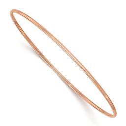 Gold Classics(tm) 14kt. Rose Gold Polished Slip-On Bangle Bracelet