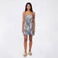 Juniors Derek Heart Bead Strap Babydoll Skater Dress - Blue - image 1