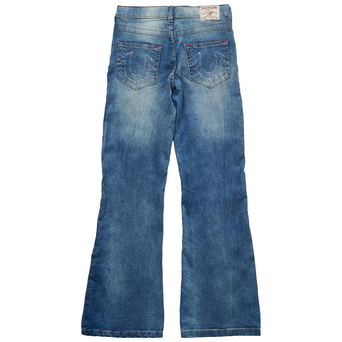 Girls (7-16) True Religion Rhinestone Logo Tee & Flare Jeans Set
