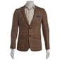 Mens Paisley & Gray Herringbone Notch Jacket - Brown/Orange - image 1