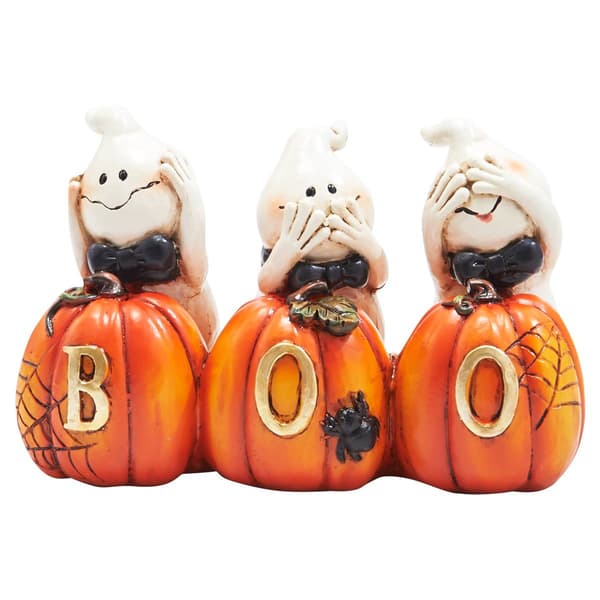 Hear No Evil&#44; Speak No Evil&#44; See No Evil Ghosts on Boo Pumpkins - image 