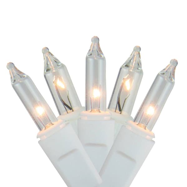 300 Shimmering Clear Mini Icicle Christmas Lights