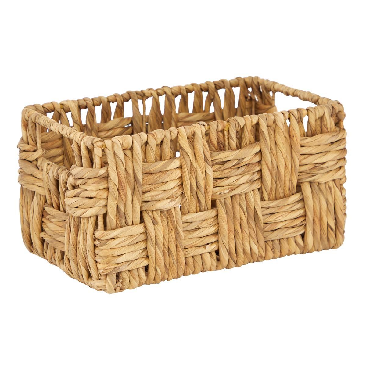 9th & Pike® Brown Wicker and Metal Baskets - Set of 2