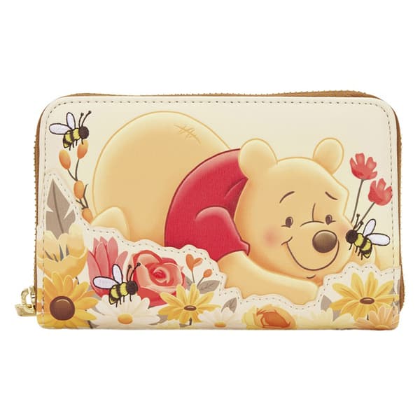 Womens Loungefly Winnie The Pooh & Bees Zip Around Wallet - image 