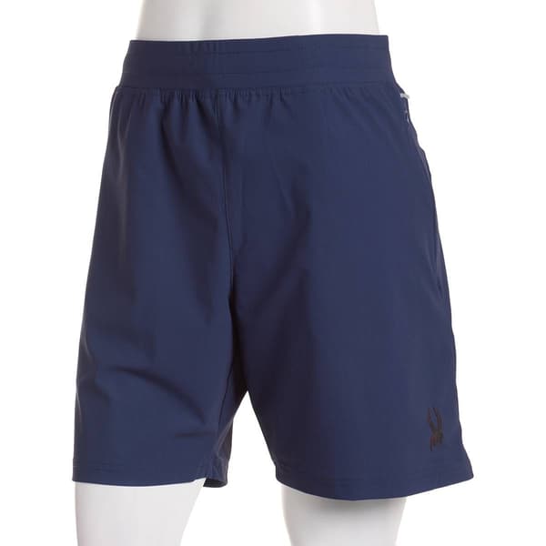Mens Spyder Nylon Knit Solid Performance Shorts - image 