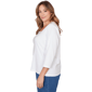Plus Size Hearts of Palm Embraceable Blue Square Neck Blouse - image 4