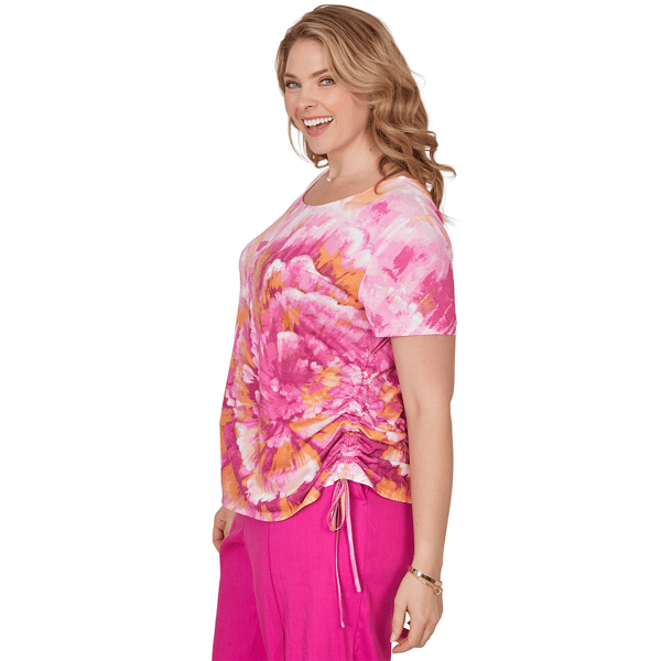 Plus Size Ruby Rd. Hothouse Florals Watercolor Floral Blouse