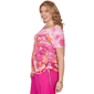 Plus Size Ruby Rd. Hothouse Florals Watercolor Floral Blouse - image 4
