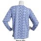 Petite Hasting &amp; Smith Long Sleeve Brick Print Henley Top - image 2